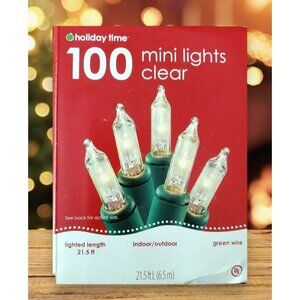 New String Lights 100 Clear White Mini Bulbs Christmas Wedding Party Patio Deck